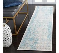 Safavieh Tappeto Angosciato per Soggiorno, Sala da pranzo, Camera da letto - Adirondack Collection, A Pelo Corto, Avorio e Azzurro, 122 X 169 cm