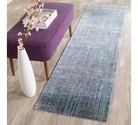 SAFAVIEH Tappeto Angosciato per Soggiorno, Sala da pranzo, Camera da letto - Mystique Collection, A Pelo Corto, Blu e Multi, 69 X 244 cm