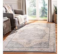 SAFAVIEH Tappeto Angosciato per Soggiorno, Sala da pranzo, Camera da letto - Oregon Collection, A Pelo Corto, Beige e grigio, 160 X 213 cm