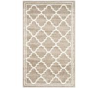 SAFAVIEH Tappeto Boho per Soggiorno, Sala da pranzo, Camera da letto - Amherst Collection, A Pelo Corto, Grano e Beige, 80 X 180 cm