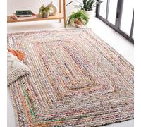Safavieh Tappeto Boho per Soggiorno, Sala da Pranzo, Camera da Letto - Cape cod Collection, A Pelo Corto, Multi, 91 X 91 cm