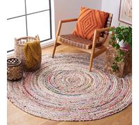Safavieh Tappeto Boho per Soggiorno, Sala da Pranzo, Camera da Letto - Cape cod Collection, A Pelo Corto, Multi, 90 x 90 cm