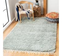 SAFAVIEH Tappeto Boho per Soggiorno, Sala da pranzo, Camera da letto - Casablanca Collection, A Pelo Corto, Blu e grigio, 152 X 244 cm