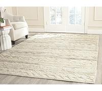 SAFAVIEH Tappeto Boho per Soggiorno, Sala da pranzo, Camera da letto - Kenya Collection, A Pelo Lungo, Avorio, 152 X 244 cm