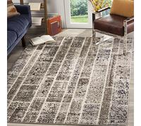 SAFAVIEH Tappeto Boho per Soggiorno, Sala da pranzo, Camera da letto - Monaco Collection, A Pelo Corto, Beige e Multi, 155 X 231 cm