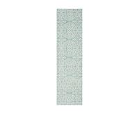 SAFAVIEH Tappeto Boho per Soggiorno, Sala da pranzo, Camera da letto - Valencia Collection, A Pelo Corto, Blu alpino e crema, 69 X 244 cm