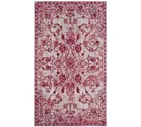 SAFAVIEH Tappeto Boho per Soggiorno, Sala da pranzo, Camera da letto - Valencia Collection, A Pelo Corto, Fucsia e Multi, 91 X 152 cm