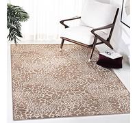 SAFAVIEH Tappeto con Stampa Animale per Soggiorno, Sala da pranzo, Camera da letto - Atlas Collection, A Pelo Corto, Cammello e pietra, 160 X 231 cm