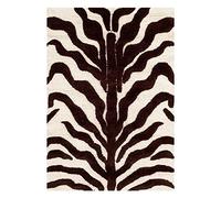 SAFAVIEH Tappeto con Stampa Animale per Soggiorno, Sala da pranzo, Camera da letto - Cambridge Collection, A Pelo Corto, Avorio e marrone, 122 X 183 cm