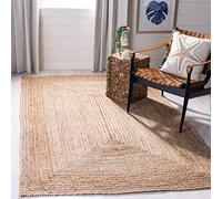 Safavieh Tappeto contemporaneo per soggiorno, sala da pranzo, camera da letto - Cape Cod Collection, pelo corto, beige, 160 x 160 cm