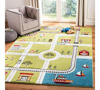 Safavieh Tappeto contemporaneo per soggiorno, sala da pranzo, camera da letto, Carousel Kids Collection, pelo corto, multicolore, 160 x 160 cm