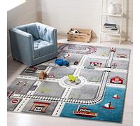 Safavieh Tappeto contemporaneo per soggiorno, sala da pranzo, camera da letto - Carousel Kids Collection, pelo corto, multicolore, 160 x 229 cm