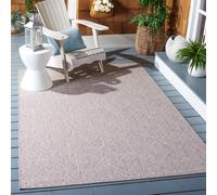 SAFAVIEH Tappeto Contemporaneo per Soggiorno, Sala da pranzo, Camera da letto - Courtyard Collection, A Pelo Corto, Beige e Beige, 160 X 231 cm