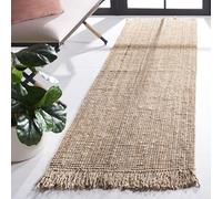 Safavieh Tappeto in fibra naturale per soggiorno, sala da pranzo, camera da letto, collezione fibra naturale, a pelo corto, 68 x 244 cm, colore naturale