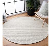 Safavieh Tappeto in Fibra Naturale Soggiorno Sala da Pranzo Camera da Letto Collezione Marabella A Pelo Corto Avorio 120x120 cm