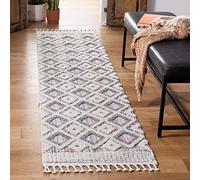 Safavieh Tappeto marocchino per soggiorno, sala da pranzo, camera da letto, collezione Marrakech, a pelo corto, 66 x 244 cm, grigio e multicolore