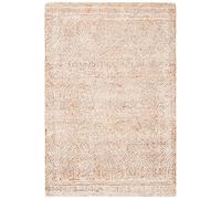 Safavieh Tappeto moderno per soggiorno, sala da pranzo, camera da letto, collezione astratta, tappeto a pelo corto, avorio e ruggine, 61 x 91 cm
