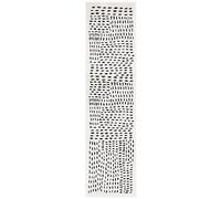 Safavieh Tappeto moderno per soggiorno, sala da pranzo, camera da letto, collezione Melody, pelo corto, avorio e nero, 152 x 229 cm