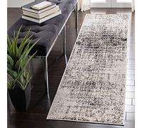 Safavieh Tappeto Moderno Soggiorno Sala da Pranzo Camera da Letto Collezione Adirondack Pelo Corto Argento Nero 76x183 cm