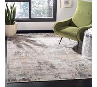 Safavieh Tappeto Moderno Soggiorno Sala da Pranzo Camera da Letto Collezione Dream Pelo Corto Grigio Verde 152x244 cm