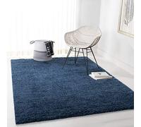 SAFAVIEH Tappeto Shag per Soggiorno, Sala da pranzo, Camera da letto - August Shag Collection, A Pelo Corto, Blu, 183 X 274 cm