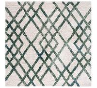Safavieh Tappeto shaggy marocchino per soggiorno, sala da pranzo, camera da letto, collezione Berber Shag, a pelo corto, 0,9 x 0,9 m, colore: avorio