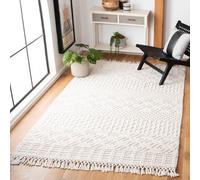 Safavieh Tappeto Soggiorno Sala da Pranzo Camera da Letto Collezione Casablanca Pelo Corto Avorio 152x244cm Boho