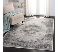 SAFAVIEH Tappeto Tradizionale per Soggiorno, Sala da pranzo, Camera da letto - Atlas Collection, A Pelo Corto, Avorio e grigio, 160 X 231 cm