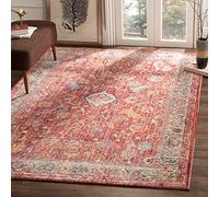 SAFAVIEH Tappeto Tradizionale per Soggiorno, Sala da pranzo, Camera da letto - Bristol Collection, A Pelo Corto, Rosa e grigio chiaro, 122 X 183 cm