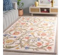 Safavieh Tappeto tradizionale per soggiorno, sala da pranzo, camera da letto, collezione Chelsea, tappeto a pelo corto, avorio e multicolore, 114 x 175 cm
