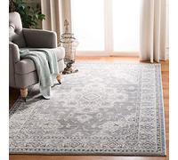 SAFAVIEH Tappeto Tradizionale per Soggiorno, Sala da pranzo, Camera da letto - Isabella Collection, A Pelo Corto, Grigio e grigio chiaro, 122 X 183 cm