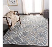 SAFAVIEH Tappeto Tradizionale per Soggiorno, Sala da pranzo, Camera da letto - Isabella Collection, A Pelo Corto, Argento e Avorio, 91 X 152 cm