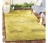 SAFAVIEH Tappeto Tradizionale per Soggiorno, Sala da pranzo, Camera da letto - Palacio Collection, A Pelo Corto, Nero e verde, 152 X 244 cm