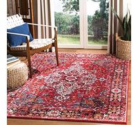SAFAVIEH Tappeto Tradizionale per Soggiorno, Sala da pranzo, Camera da letto - Persian Collection, A Pelo Corto, Rosso e Multi, 122 X 183 cm
