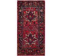 SAFAVIEH Tappeto Tradizionale per Soggiorno, Sala da pranzo, Camera da letto - Persian Collection, A Pelo Corto, Rosso e Multi, 79 X 152 cm
