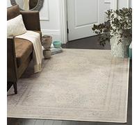 SAFAVIEH Tappeto Tradizionale per Soggiorno, Sala da pranzo, Camera da letto - Vintage Collection, A Pelo Corto, Azzurro e crema, 122 X 170 cm