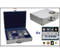 SAFE-228-Valigetta Monete Per 72 Capsule Quadrate Square 50x50mm + 6x6350-SP