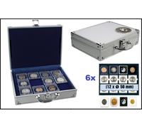 SAFE-228-Valigetta Monete Per 72 Capsule Quadrate Square 50x50mm + 6x6350-SP