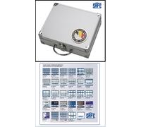 ALU valigetta monete Belgio Smart 3D Placca Safe 239-0 Leer Platz per 9 Tableaux