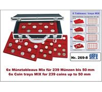 Valigetta monete Dt. IN Capsule Numismatiche 27,5 ALU Safe 268-184 Diamante Per