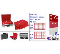 Safe 269 Grande ALU valigetta monete 8 Tableaux 120x46 + 120x34 MM +