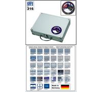 SAFE-316-Valigetta Monete-Australia-MIX-3D-Placca-Per-214-Monete-Fino-A-41-mm