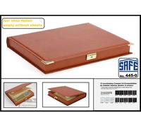 SAFE-445-0-Dokumentenkassette-A4-4-Ring-genäht-Leinen-Innenfutter-abschließbar
