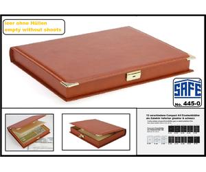 SAFE-445-0-Dokumentenkassette-A4-4-Ring-genäht-Leinen-Innenfutter-abschließbar