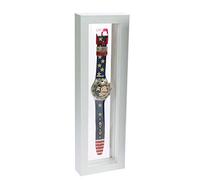 Safe 4518 Cornice 3D Bianca 29.5x9.5 cm | Cornice Trasparente Fronte Retro | Porta Monete da Collezione | Quadro per Maglia da Calcio