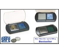 SAFE-4630 Bilancia Monete Precisione Digitale LCD 1/100-g 0,01-500g