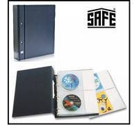 SAFE-486 Raccoglitore ad Anelli Album CD DVD Blue-Ray A4 Blu 10 Inserti