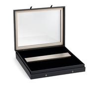 SAFE 5269 Vetrina Coltelli Black Edition | Cornice Espositiva con Vetro Reale & Fascia Magnetica | per Lame Fino a 290 mm | 400 × 300 × 55 mm | Montaggio a Parete o da Tavolo