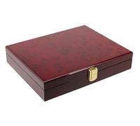 Safe 5787 Valigia Porta Monete Collezione in Legno radice | con 3 vassoi per 36 Capsule Square | per moente commemorativi, Monete Euro da Collezione