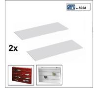 SAFE-5928-Glasböden-Ergänzungsböden 600x80x5mm 2x Pack. Per Vetrina 5927 & 5924
